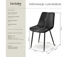 Tectake 2x KĖDĖ VALGOMUI, FOTOLAS