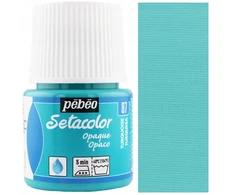 Tekstilės dažai - Pébéo - Setacolor nepermatomas - Turquoise N°87 - 45ml - Intensyvios spalvos