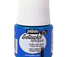 Tekstilės dažai - Pébéo - Setacolor nepermatomas - Kobalto mėlynas N°11 - 45ml - Mišrus