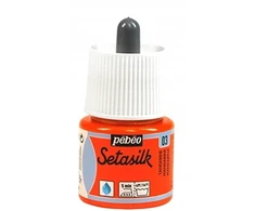 Tekstilinis dažas - Pébéo - SetaSilk - 45 ml - Mandarino spalva - Dazai šilko gaminiams
