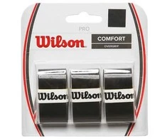 Teniso Raketės Apvija Wilson Pro Soft Absorbent Overgrip Juoda 3 vnt WRZ4040