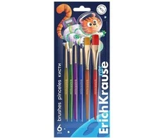 Teptukų rinkinys SPACE ANIMALS, ErichKrause, sintetinio plauko, 6 vnt.
