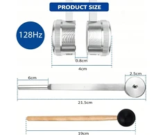 TERAPINĖ ALIUMINIO TUINGO ŠAKĖ 128HZ RESONANSŲ RINKINYS VIBRACIJA