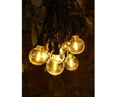 Terasų elektrinė girlianda PARTY BULBS FILAMENT, IP44, 30LED, G45, šiltai baltos sp, 14,5m