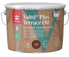 Terasų ir lauko baldų aliejus TIKKURILA VALTTI PLUS TERRACE OIL, pilkos sp., 9 l