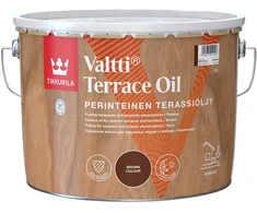 Terasų ir lauko baldų aliejus TIKKURILA VALTTI TERRACE OIL, rudos sp., 9 l