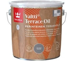Terasų ir lauko baldų aliejus TIKKURILA VALTTI TERRACE OIL, pilkos sp., 2,7 l