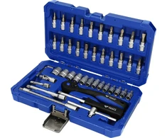 Terkšlė angaliams 1/4'' su 1/4´ adapteriu galvutėms, KS Tools