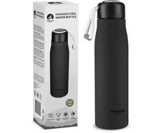 Terminis butelis su dirželiu 540 ml, juodas