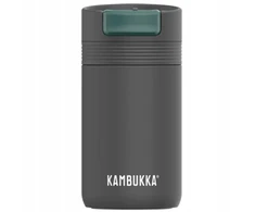 Terminis puodelis 300ml, pilkas kavos termosas automobiliui Kambukka Cabo Pilkas