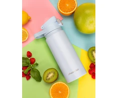 TERMINIS PUODELIS PLIENINIS TERMOSAS 100 % NEPRALAIDUS vandens butelis KAMILLE 600 ml