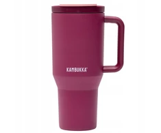 Terminis puodelis su šiaudais didelis puodelis Kambukka Rio 950ml Burgundy Bloom