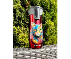Termo puodelis Contigo, 470 ml., raudonas