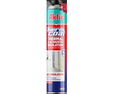 Termoizoliacinės poliuretano putos šiltinimiui AKFIX Thermcoat, 850 ml