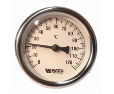 Termometras WATTS T63/50, 1/2", 63 mm, 120°C