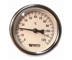 Termometras WATTS T80/50, 1/2", 80 mm, 120°C