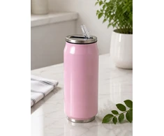 Termopuodelis, 500ml skardinė, termosas automobiliui, darbo mokyklai, Odelo, rožinis