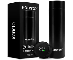 Termosas 500 ml termo butelis, temperatūros ekranas, nerūdijantis plienas