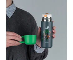 Termosas berniukui su puodeliu ir metaliniu sieteliu 480 ml NINJA TURTLES Kite