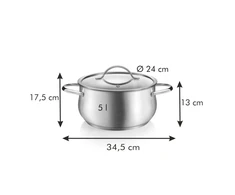 Tescoma puodas su dangčiu Harmony, 5 l, 24 cm