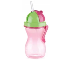 Tescoma Vaikiška gertuvė su šiaudeliu, rožinė, 300 ml