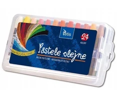 Tetis Aliejinės Pastelės Vaikams - 24 Spalvų Mokyklinis Rinkinys