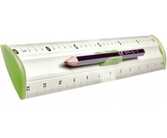 Tetis Aliumininė liniuotė 30 cm su pieštuko laikikliu, tiksli ir patvari