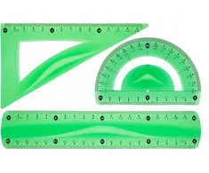 Tetis Bl010 lankstus geometrinis rinkinys, žalias