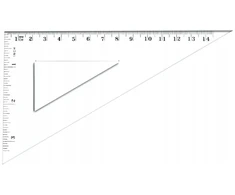 Tetis Stačiakampė liniuotė 14.5cm, geometrijos priemonė