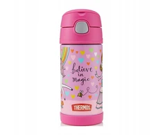 Thermos FUNtainer termosas kūdikiams su šiaudeliu - vienaragis 355 ml