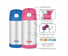 Thermos Vaikiškas termosas su šiaudeliu – pelėda