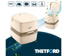 Thetford MOBILUS WC kempinge palapinei ATOSTOGŲ KELIONĖS TUALETAS 21L smėlio spalvos