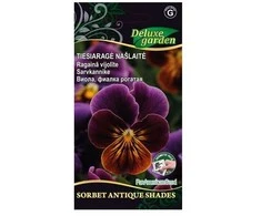 Tiesiaragių našlaičių sėklos Delux Garden 20vnt. Sorbet