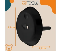 Tikola IŠVESTIS UNGČIA KONTAKTUS SU KAIŠTU APSAUGOMIS JUODOSIOS KIŠTUKAIS 12x