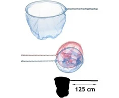 Tinklelis drugeliams ir žuvims gaudyti Ø25cm/L100cm