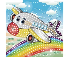 Titanum Glitter AIRPLANE Fun&amp;Joy mozaika (FJSR2202)