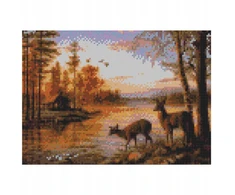 Norimpex Titanum Kūrybinis rinkinys Deimantinė mozaika 30x40cm Deer Flamingo Line (TMR12040)