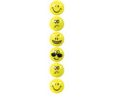 Titanum Magnes Smiley apvalus geltona śr. 29mm Fun&amp;Joy 6 vnt