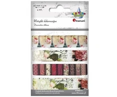 Titanum Ribbon Mix 16mm x 1m, 4pcs, for Crafts, Floral &amp; Vintage Prints