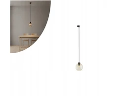 Tk Lighting 3 fazų šyninė pakabinama lemputė, gintarinis stiklo gaublys