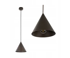 Tk Lighting Klasikinė rudos spalvos pakabinama lempa Cono Brown E27