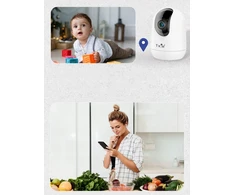 TKW Elektroninė Auklė pasukama Wifi 1080p HD 3MP namų kamera skirta šuniui