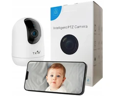 TKW Elektroninė Auklė pasukama Wifi 1080p HD 3MP namų kamera skirta šuniui