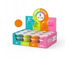 TM TOYS HEY CLAY BRIGHT SQUAD 1 PAKUOTĖ ORANŽINĖ IR BALTA