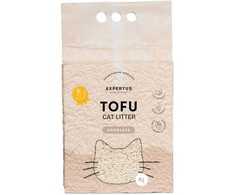 Tofu kraikas katėms EXPERTUS, bekvapis, 2 mm, 6 L