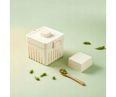 Tofu Maker Forma Kvadratinis Plastikinis Tofu Presas Virtuvės įrankis L - W Dangtis ir audinys