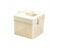 Tofu Maker Forma Kvadratinis Plastikinis Tofu Presas Virtuvės įrankis L - W Dangtis ir audinys