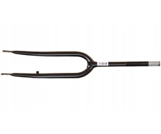 TOM fiksuota priekinė šakė - 28 colių - juoda - plienas - būgninis stabdis - 1090g