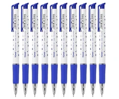 Toma automatinis tušinukas, 10 vnt., mėlynas rašalas, 0.5 mm
