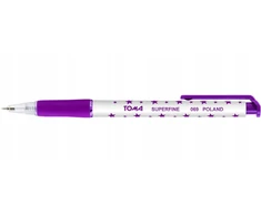 Toma Superfine 069 automatiniai rašikliai, 10 vnt., violetiniai